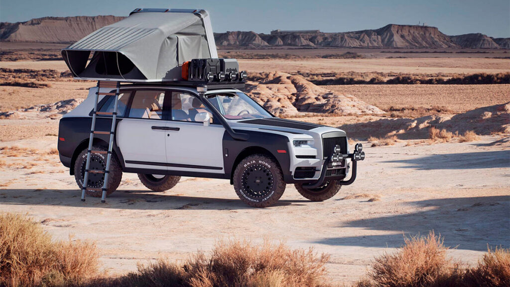 Si tuvieras un Rolls-Royce Cullinan, ¿invertirías 150.000 euros para convertir este lujoso todocamino en un tanque off-road camperizado?
