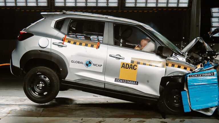 nissan magnite crash test