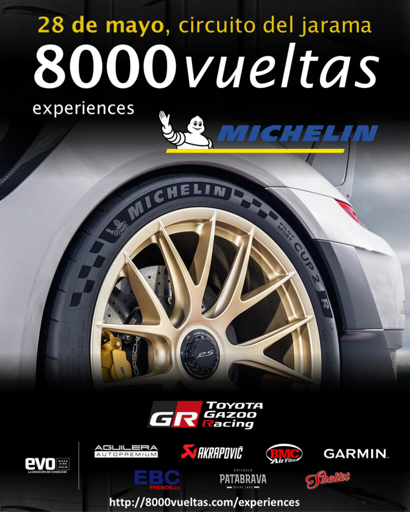 Cartel 8000vueltas experiences MICHELIN 28 05 22