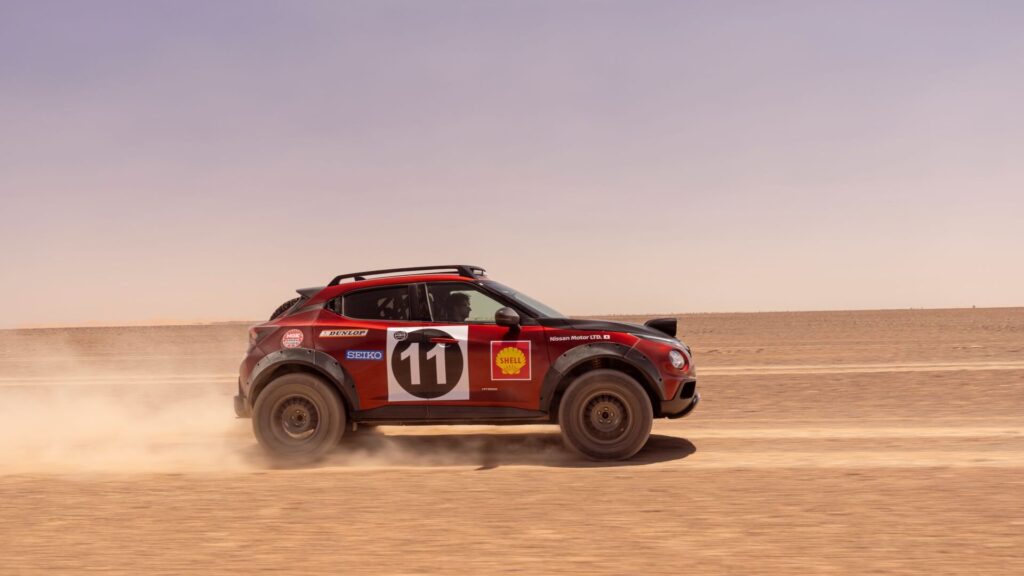 Probamos el Nissan Juke Hybrid Rally Tribute en diferentes escenarios, incluida la habitual hamada marroquí.