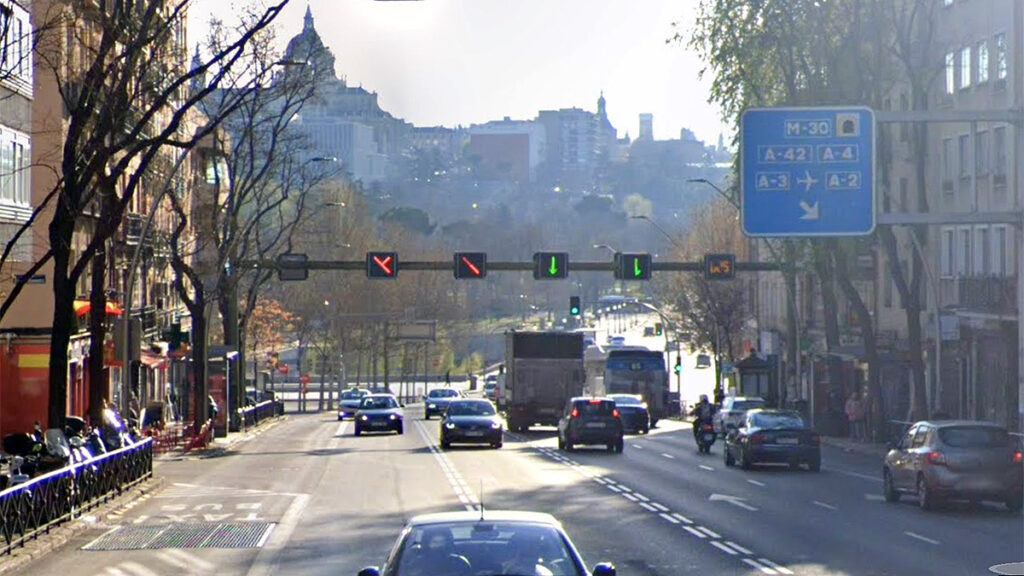 Carril reversible