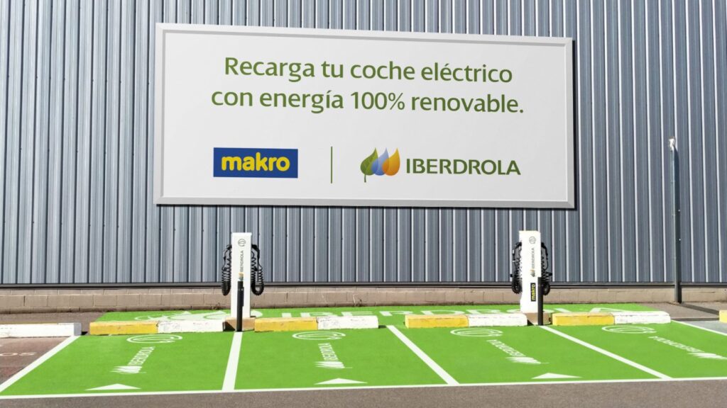 Cargador de iberdrola en makro