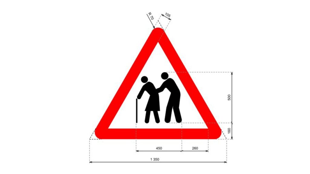 señal de trafico mayores OK