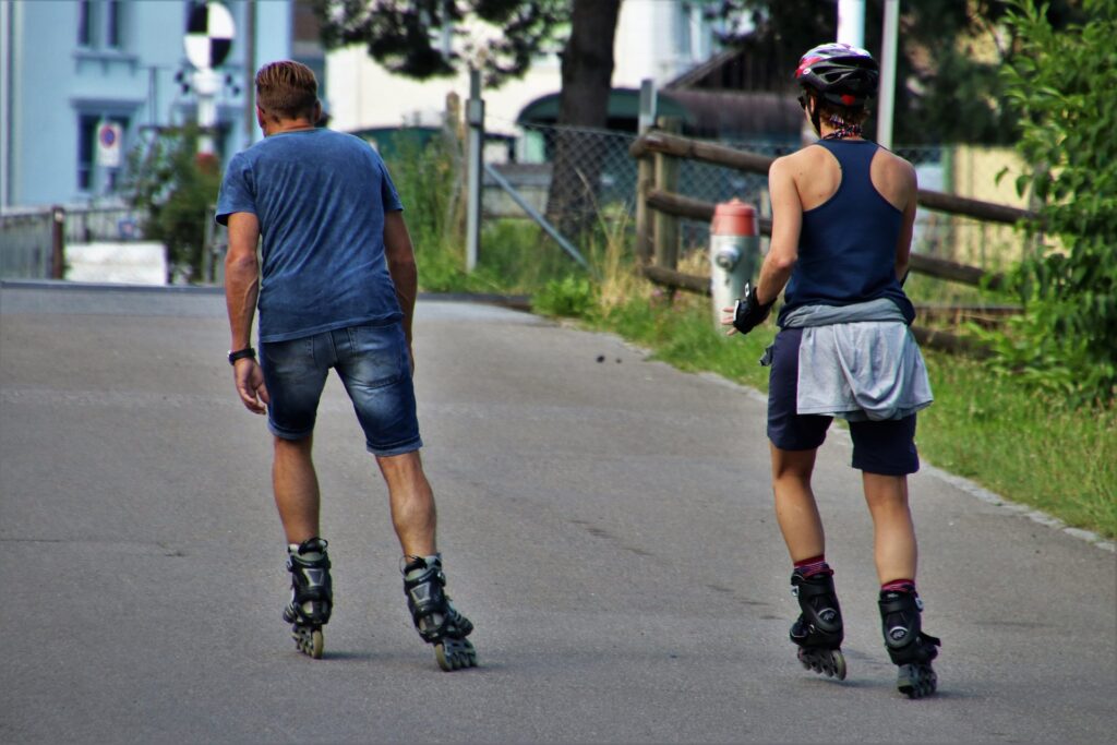 patines electricos atmosgear patinando