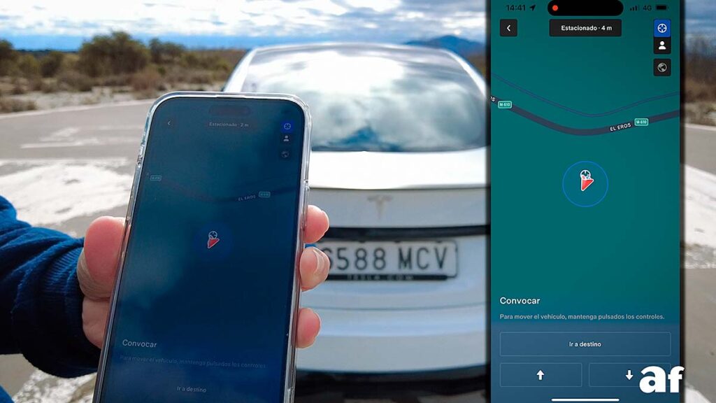 la app de tesla
