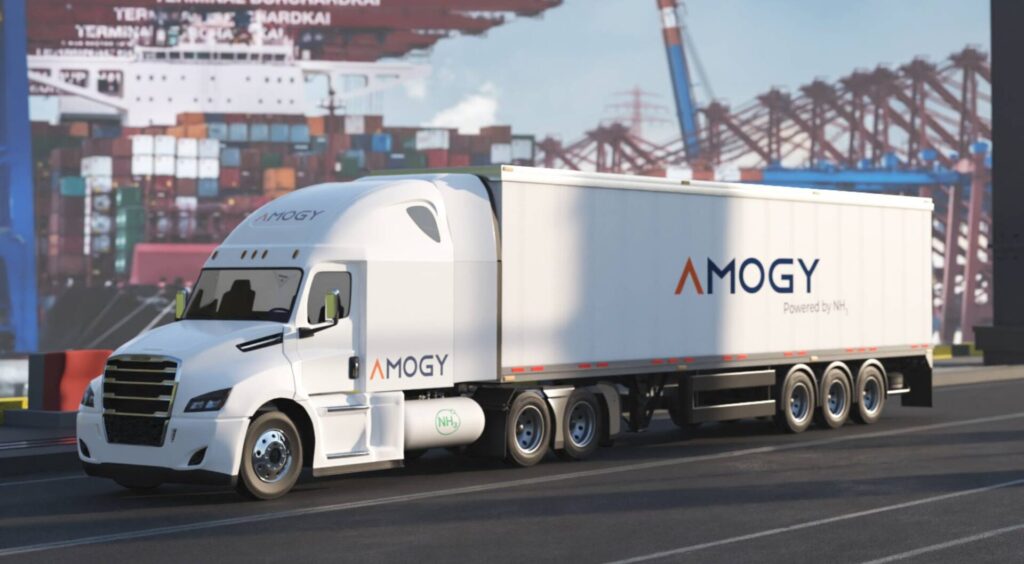amoníaco Camion Blanco Amogy