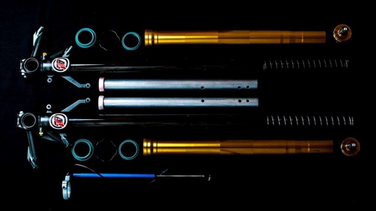 horquilla desmontada