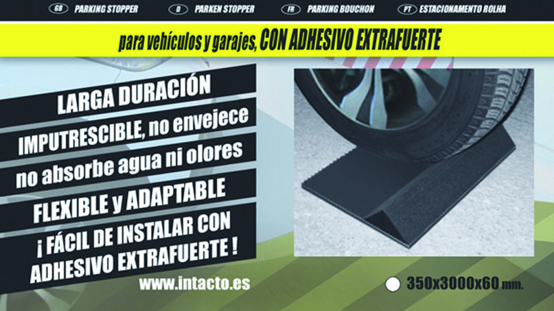 tope de estacionamiento garaje