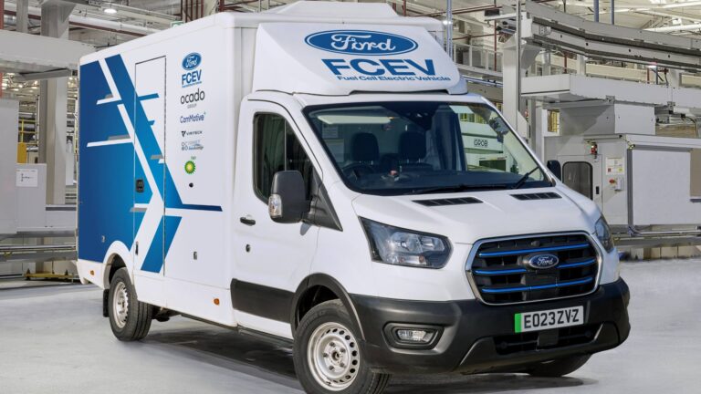 Ford E Transit hydrogen trial front