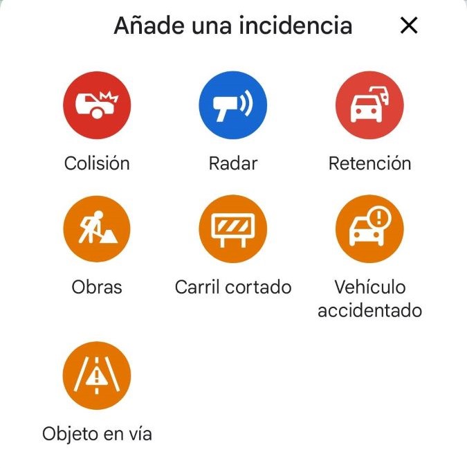 Estos son los colores con los que Google Maps te avisa de los radares fijos y móviles 8 google-maps-aviso-incidencias-ok