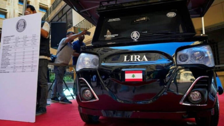 Llega el Lira el nuevo coche electrico solar de origen libanes