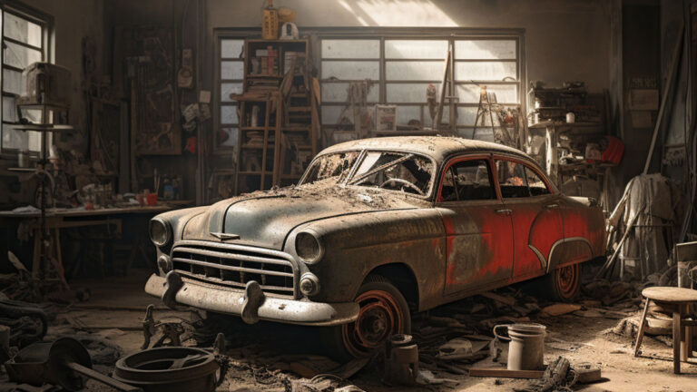 coche averiado taller