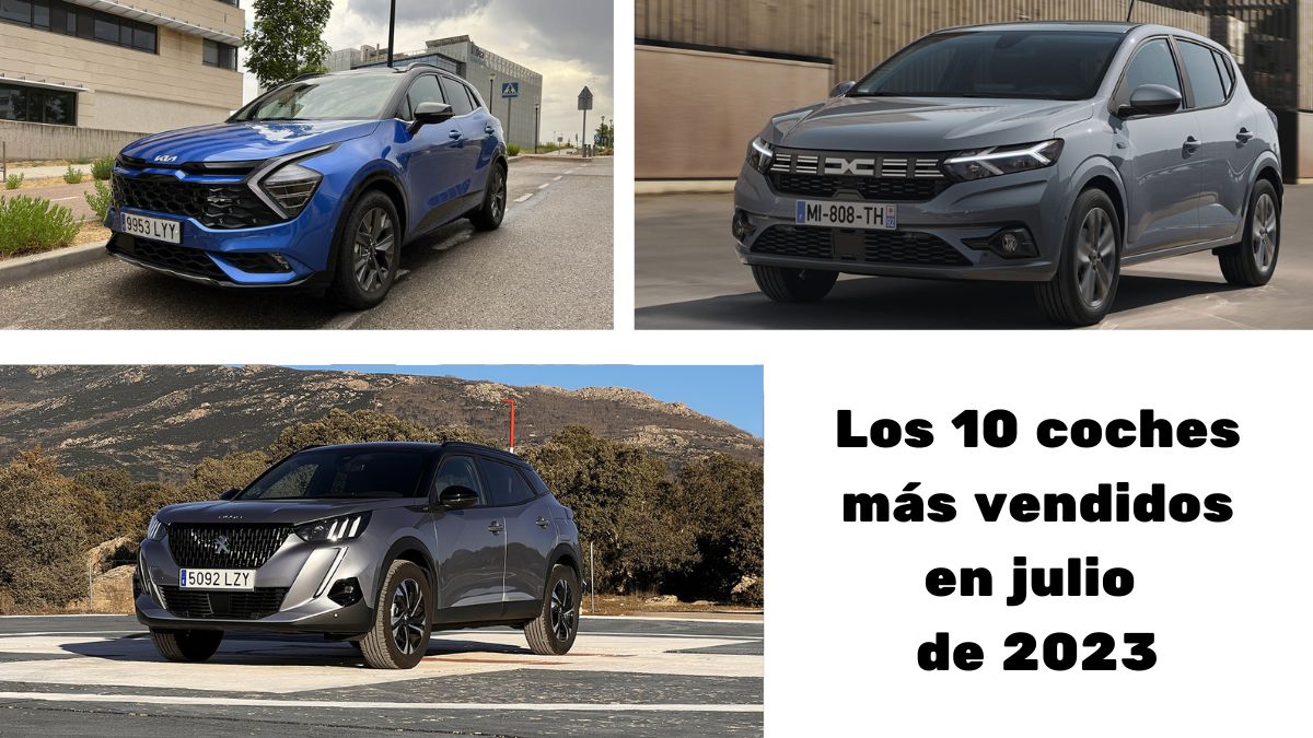 coches mas vendidos julio 2023