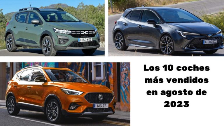 coches mas vendidos agosto 2023