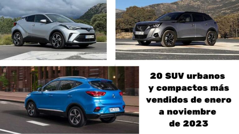 20 suv urbanos compactos vendidos enero noviembre 2023