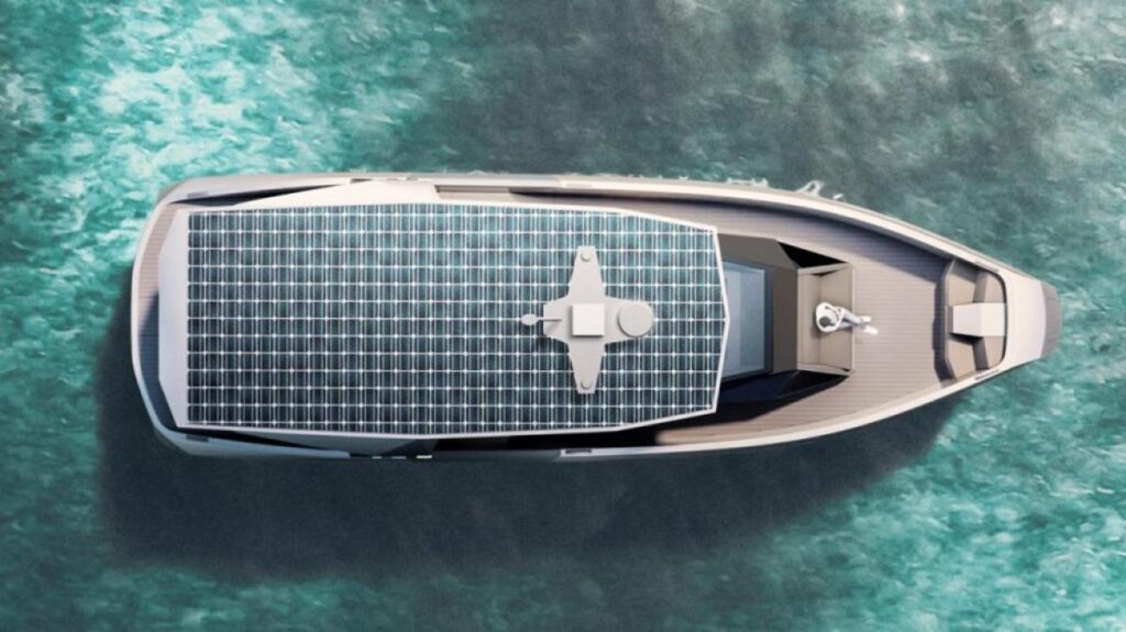 BMW The Open barco electrico vista cenital