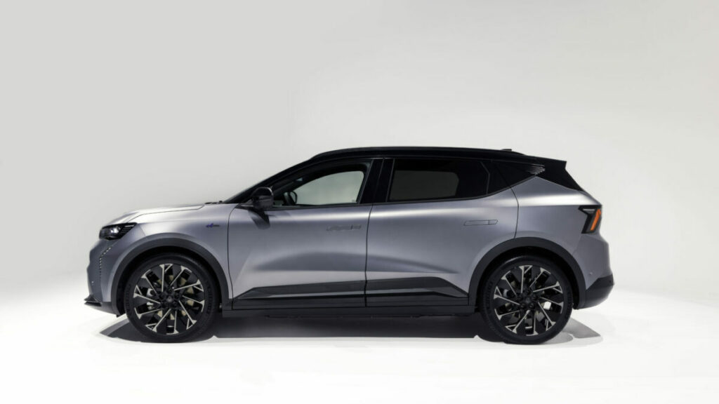 Renault Scenic 2024 gris lateral