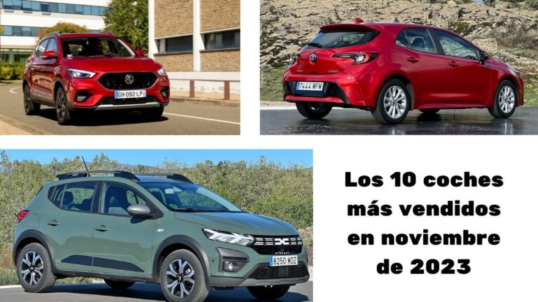 coches mas vendidos noviembre 2023