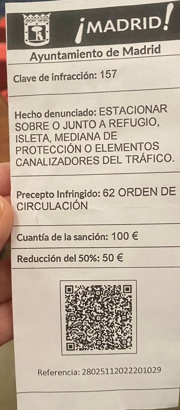 multa estafa Madrid