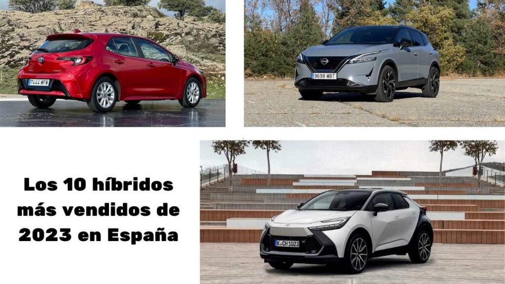 Los 10 coches híbridos más vendidos de 2023