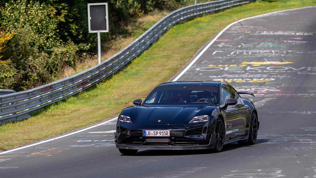 El Porsche Taycan destrona nuevamente al Tesla Model S Plaid en Nürburgring