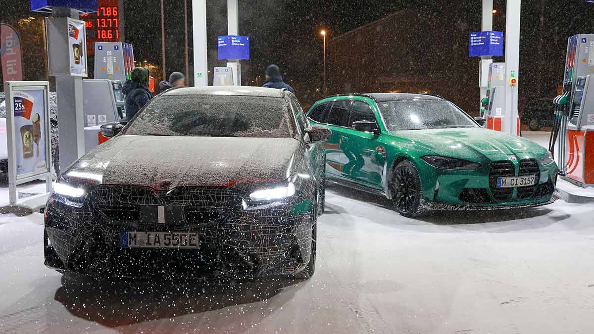 Top Secret: los nuevos BMW M5, M5 Touring y M3 CS Touring, cazados en la nieve