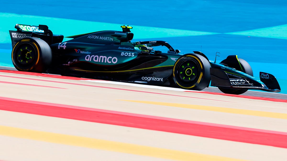 Fernando Alonso en los test de pretemporada de F1 2024
