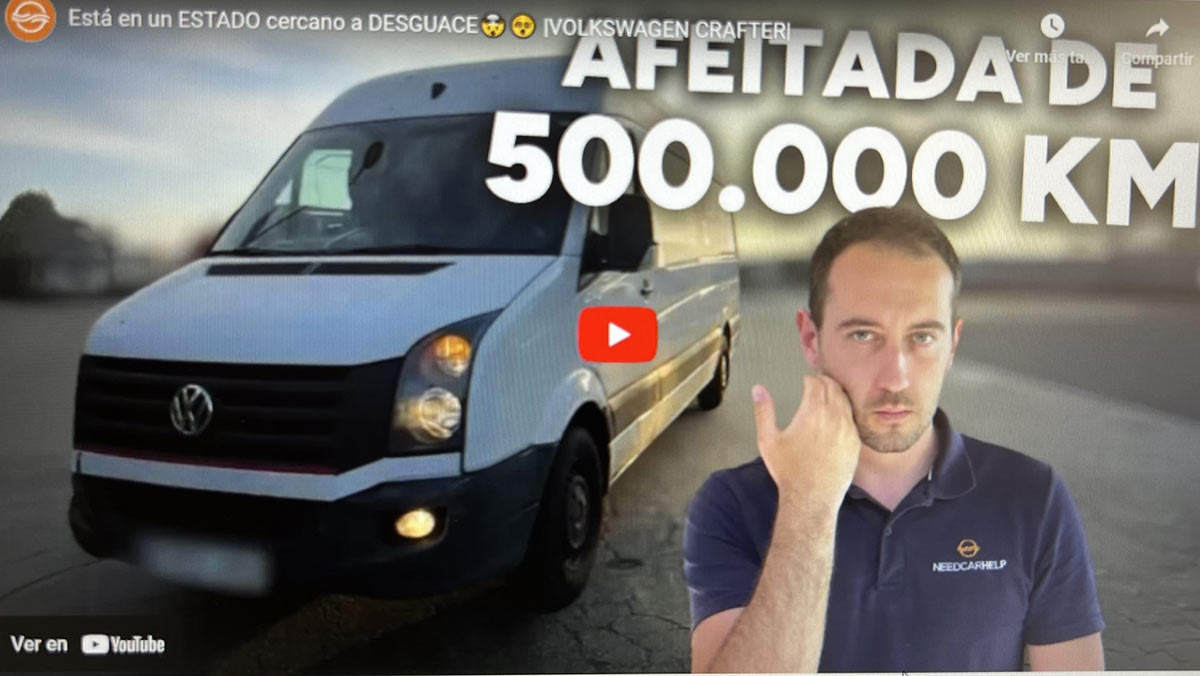 Volkswagen Crafter usada kilometros afeitados 1