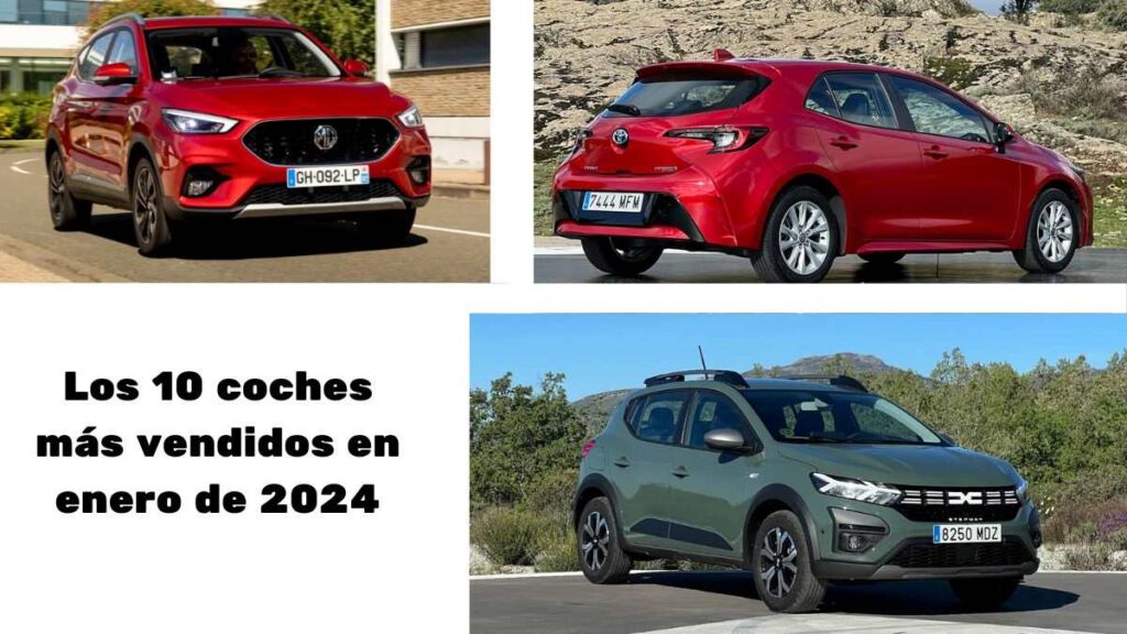 los 10 coches más vendidos enero 2024