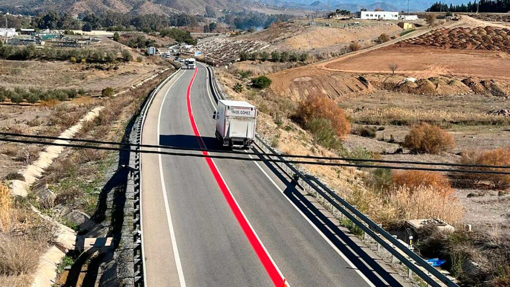 Linea roja de la DGT en Málaga