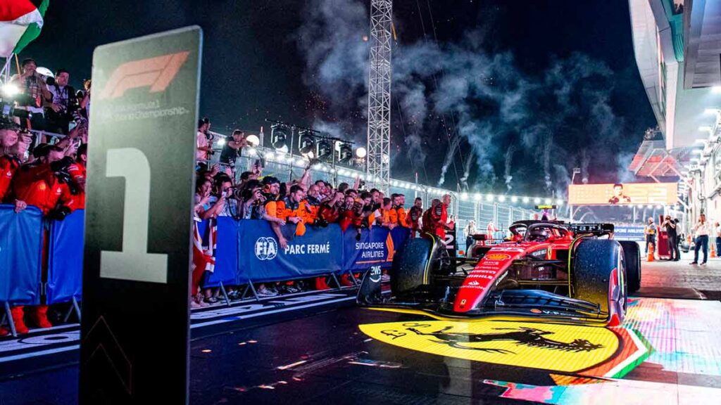 Carlos Sainz en el GP de Singapur 2023