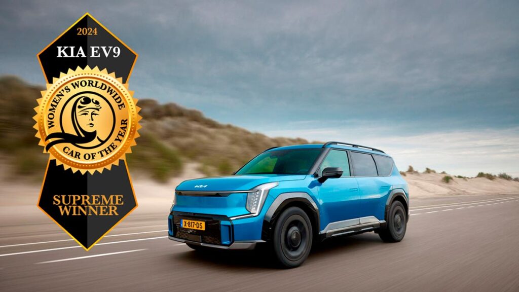 Kia EV9 ganador del coche del año 2024 para las periodistas del mundo del motor