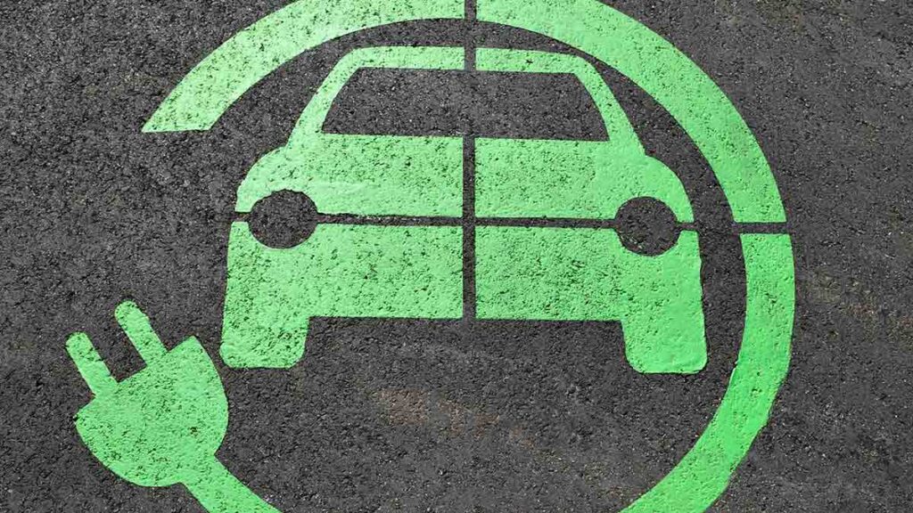 Señal punto de carga para coches eléctricos