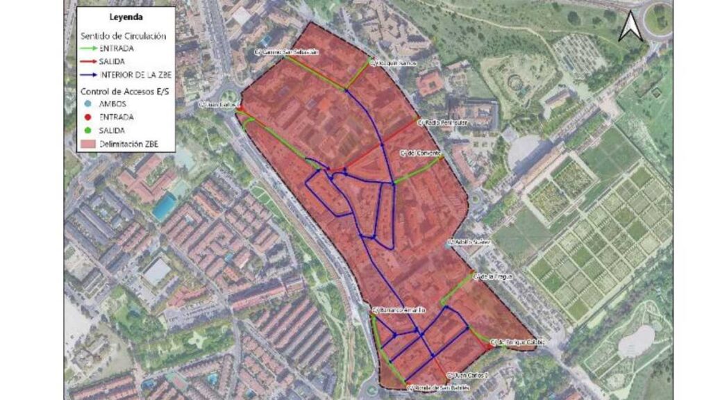 mapa ZBE Boadilla del Monte