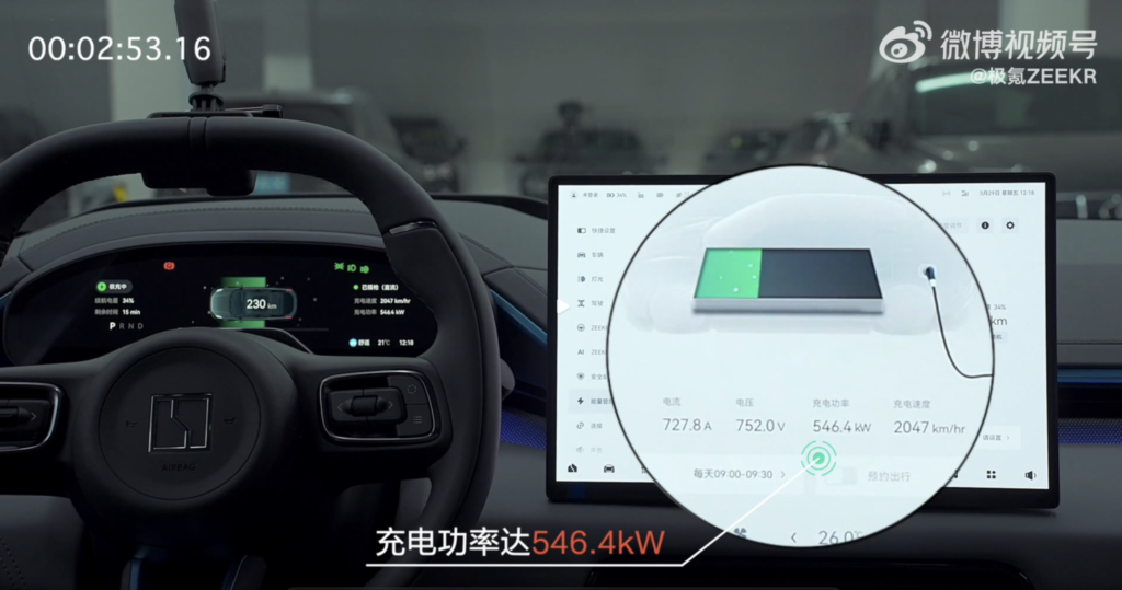 coche eléctrico record de recarga Zeekr 001