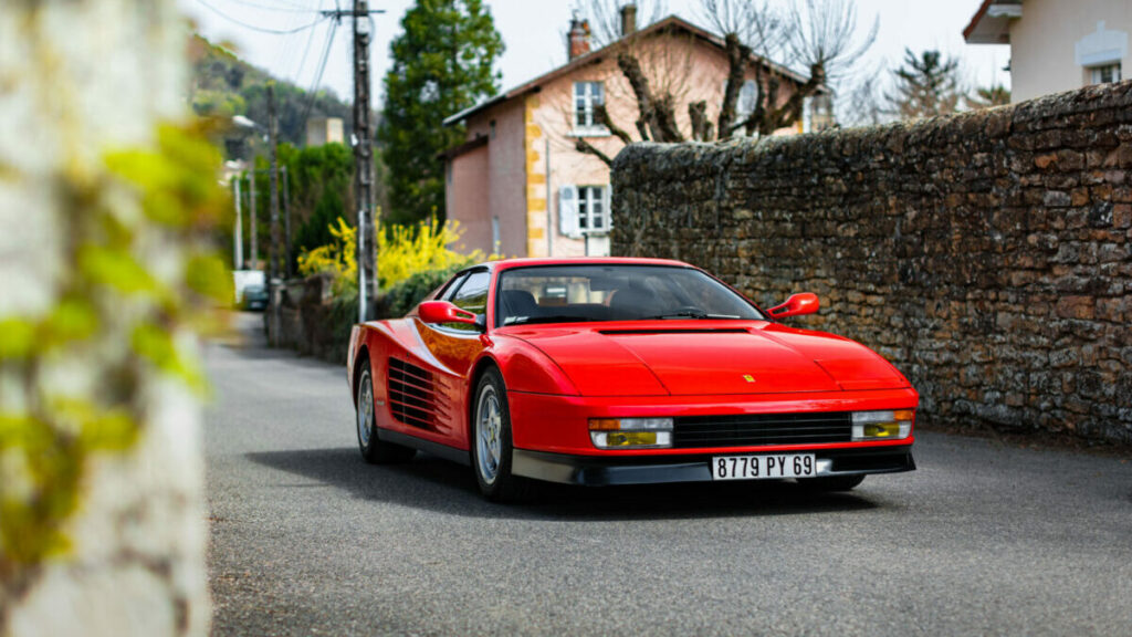 ferrari testarossa rojo del