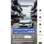 Mandan al desguace un Renault Clio como nuevo por una granizada: 