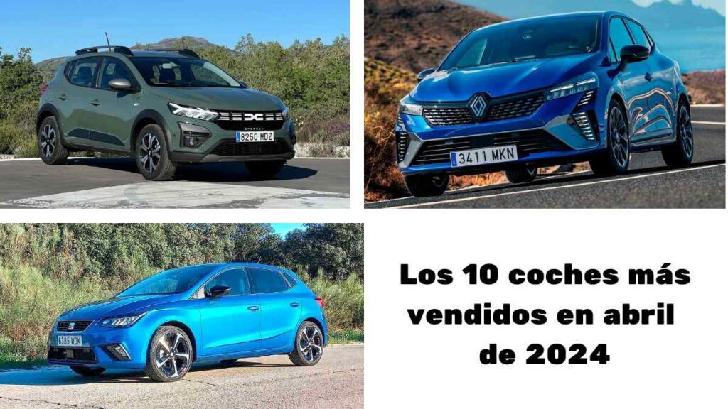 10 coches más vendidos abril 2024