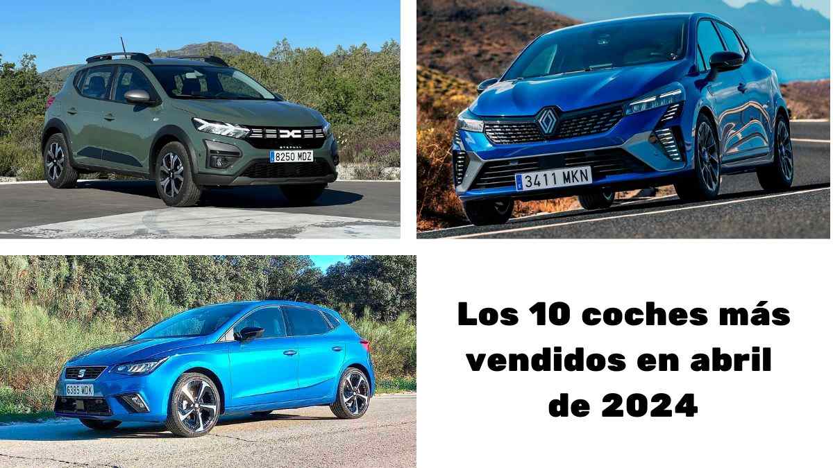 10 coches más vendidos abril 2024