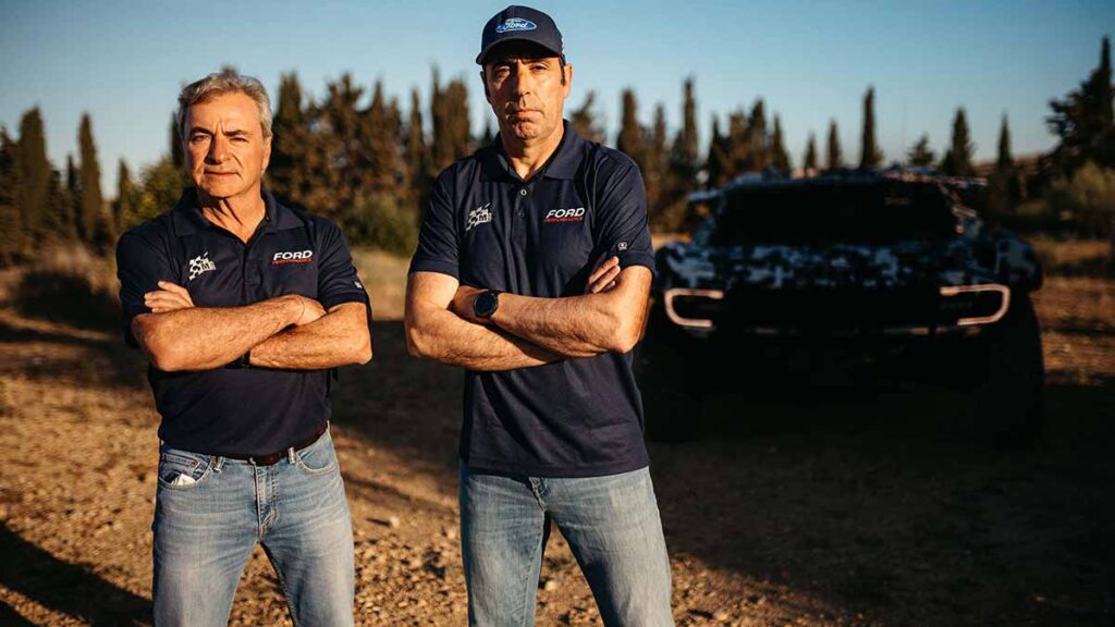 Carlos Sainz y Nani Roma Ford