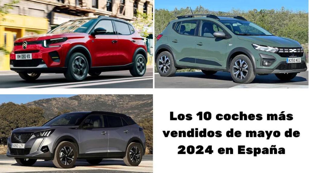 10 coches más vendidos mayo 2024