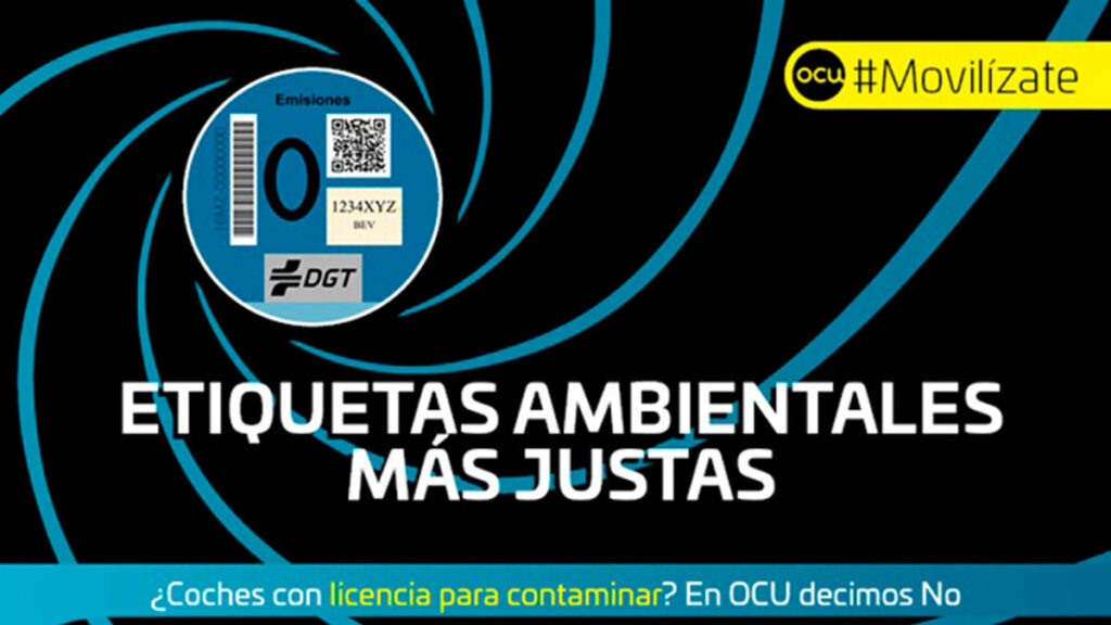 El cambio en las etiquetas medioambientales de la DGT que reclama la OCU