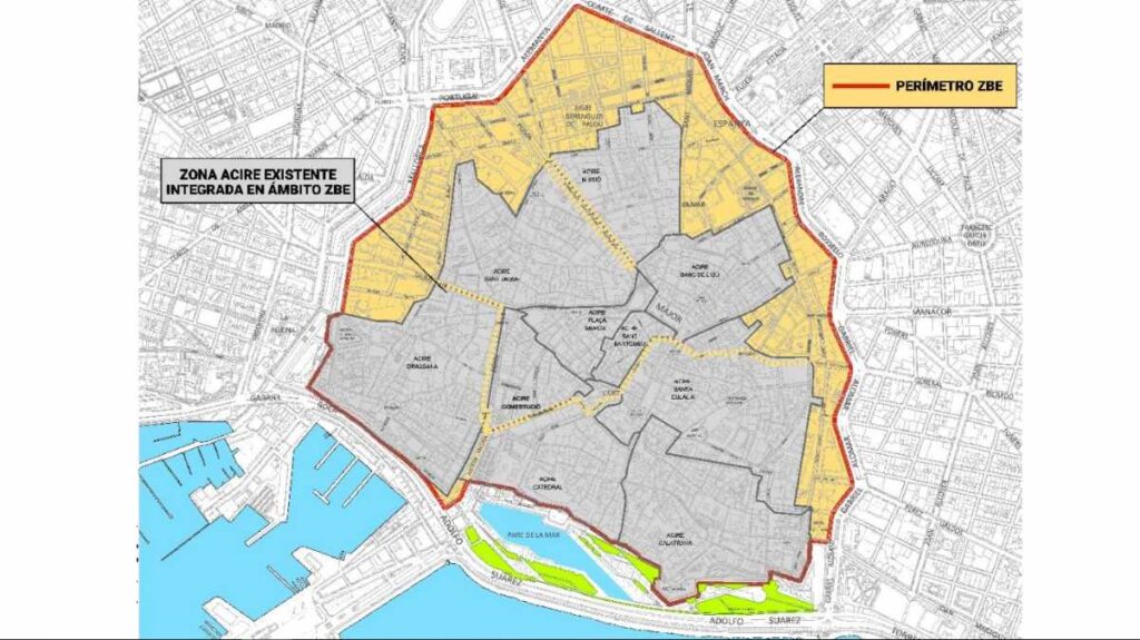 Zona de Bajas Emisiones (ZBE) de Palma de Mallorca