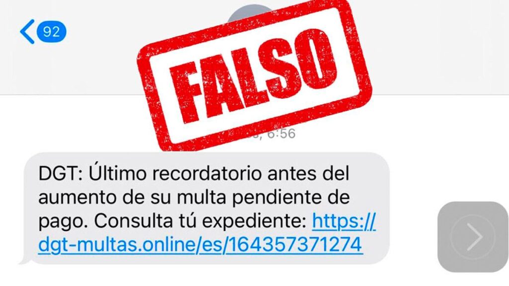 Alerta estafa: la DGT advierte sobre las multas falsas enviadas por SMS
