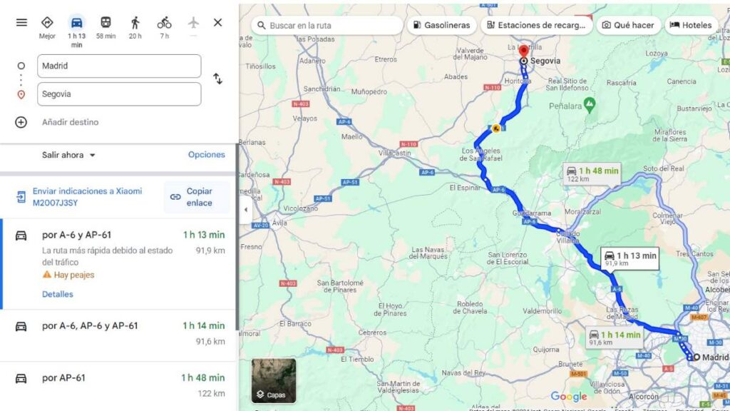 ruta Google Maps