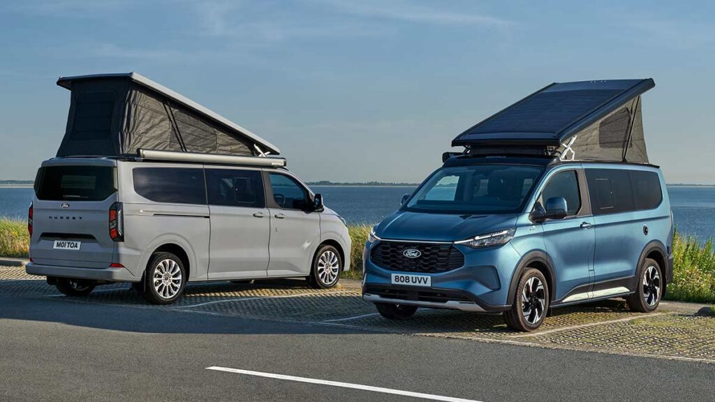 La Ford Transit Custom Nugget amplía su gama de furgonetas camper con nuevas versiones y motor híbrido enchufable