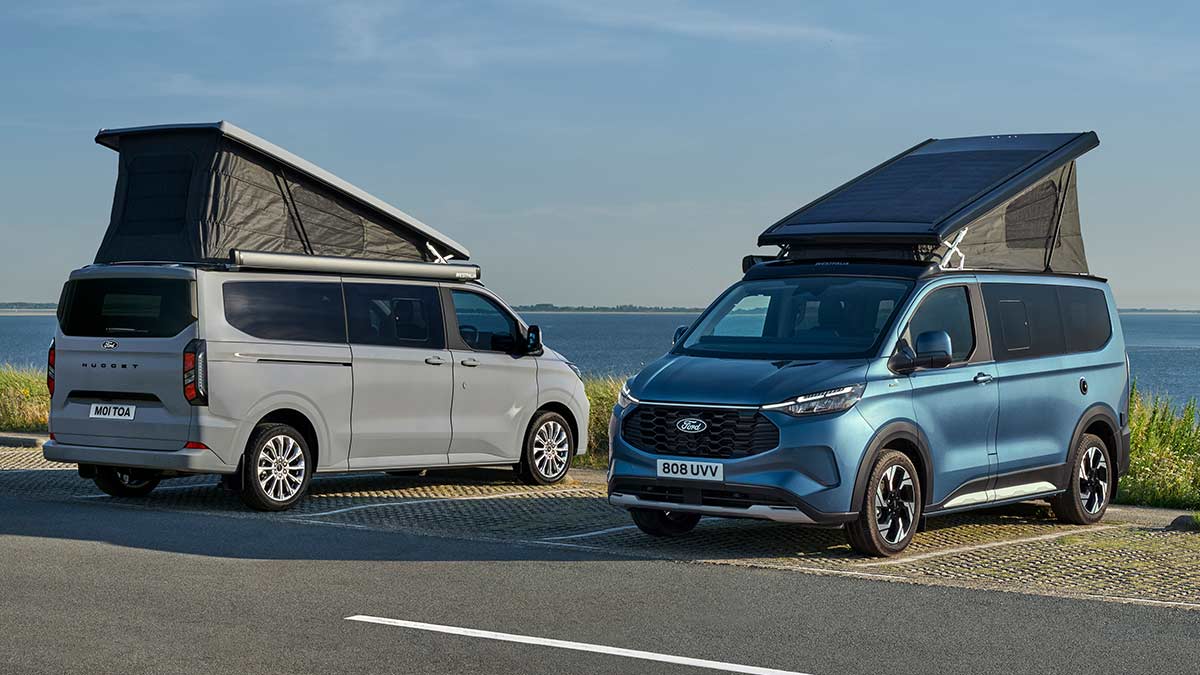 La Ford Transit Custom Nugget amplía su gama de furgonetas camper con nuevas versiones y motor híbrido enchufable