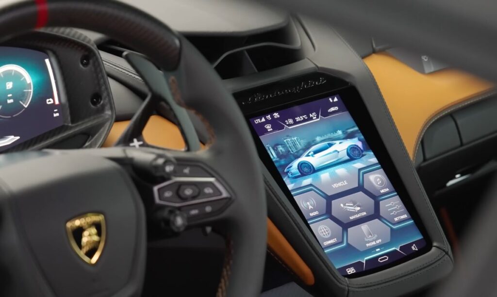 Lamborghini Temerario pantalla central