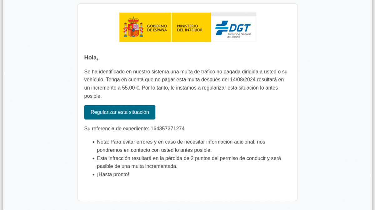 Aumentan los fraudes suplantando a la DGT como identificar y protegerte de los ataques de smishing y phishing 00001