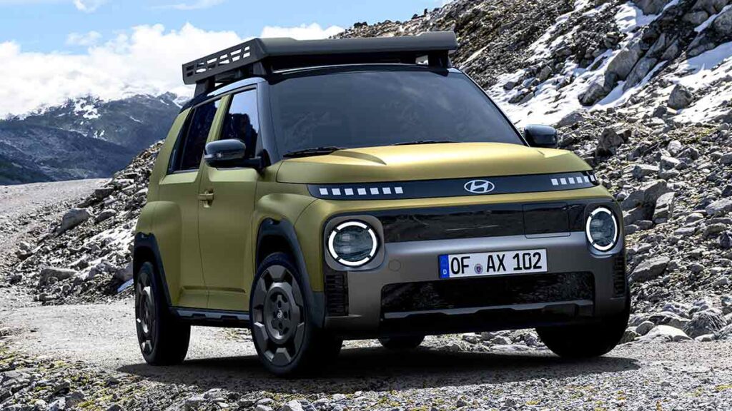 Hyundai Inster Cross: el pequeño SUV urbano eléctrico se 'pasa' a la aventura